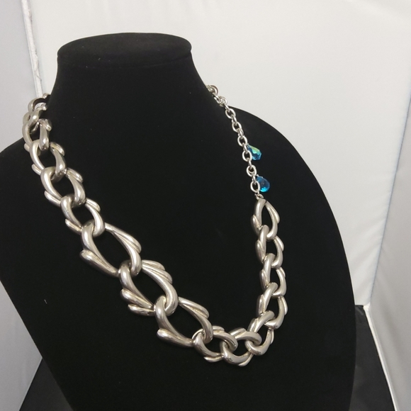 Vintage siver fashion necklace - Picture 3 of 4